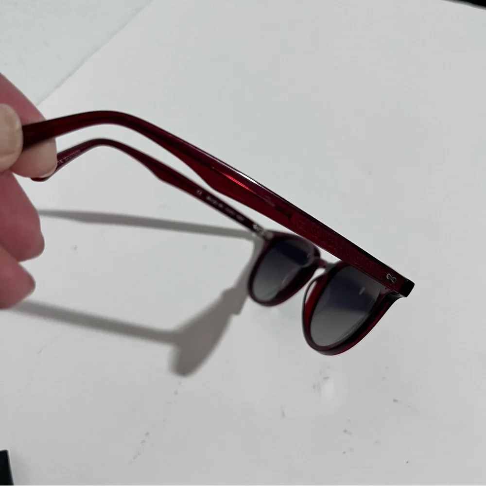 Ollie Quinn Handcrafted Miller Red Sunglasses Ray Ban Case Unisex